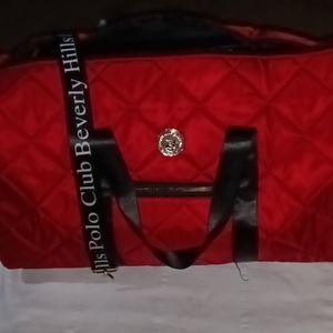 Polo duffel bag in red